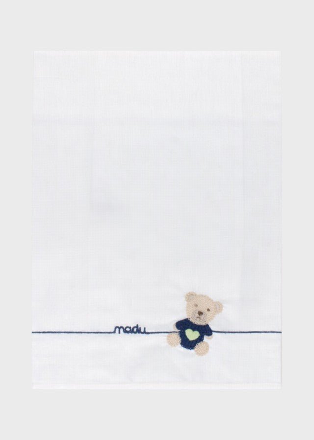 Set Lenzuolino Teddy Blu EK60LE corredino e abbigliamento neonato | NANU' BABY