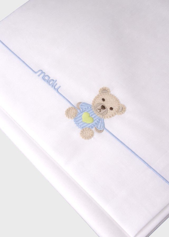 Set Lenzuolino Teddy Cielo EK60LE/C corredino e abbigliamento neonato | NANU' BABY