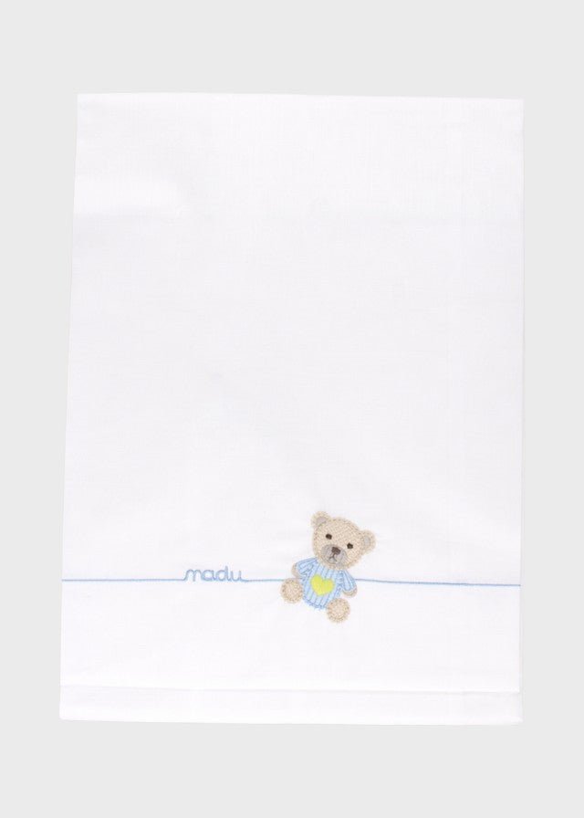 Set Lenzuolino Teddy Cielo EK60LE/C corredino e abbigliamento neonato | NANU' BABY