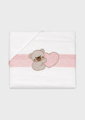 Set Lenzuolo Cotone Orsetto Cuore LL1210 corredino e abbigliamento neonato | NANU' BABY