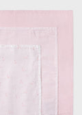 Set Mussoline Bambù Rosa 9060/32 corredino e abbigliamento neonato | NANU' BABY