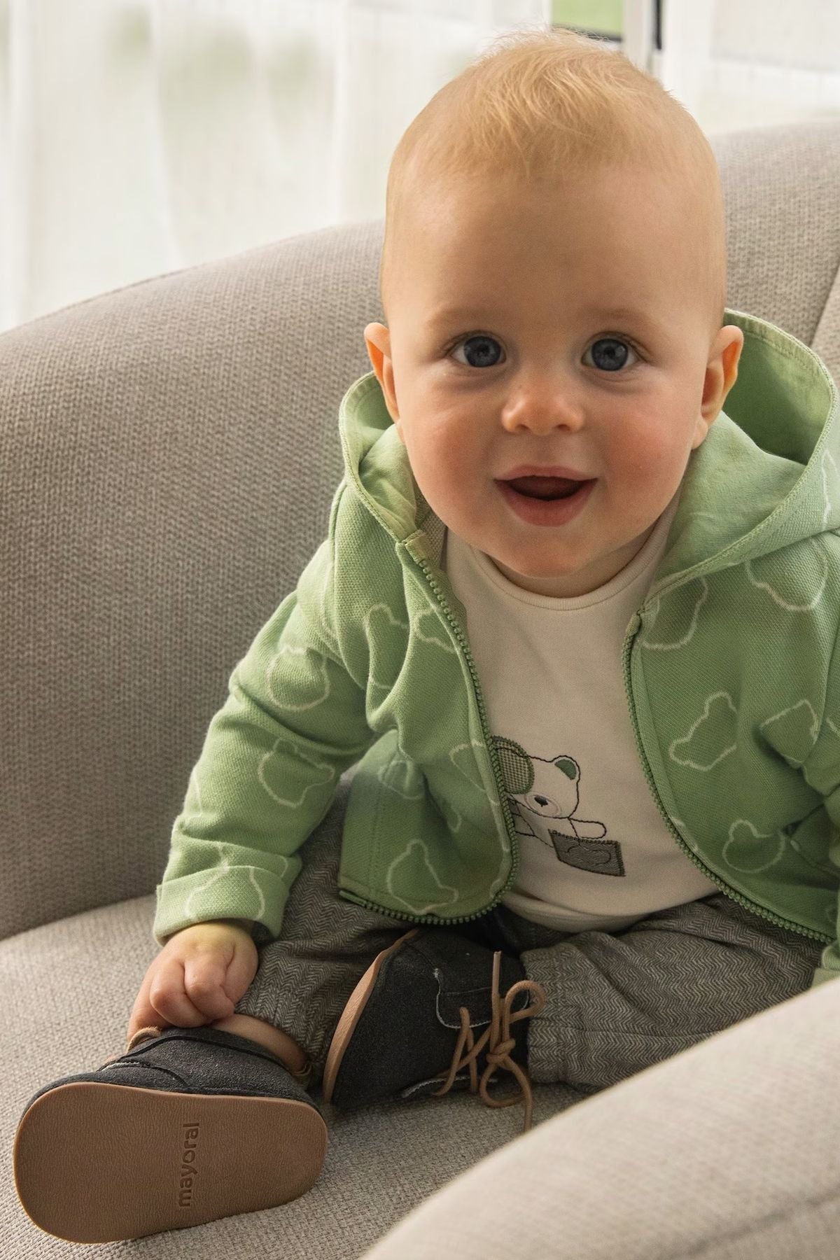 Stivale desert Bimbo GRIGIO 9681 - corredino e abbigliamento neonato | NANU' BABY