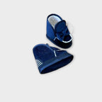 Stivaletti Bimba BLU Velluto Ecopelliccia - AMBARABA' corredino e abbigliamento neonato | NANU' BABY