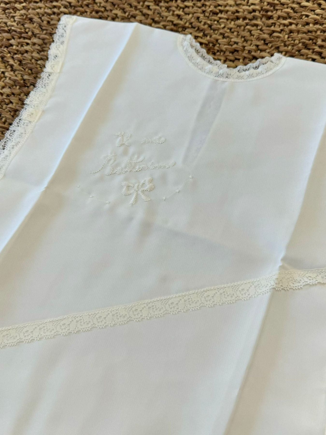 Stola Battesimale LATTE B/S 22 - L corredino e abbigliamento neonato | NANU' BABY