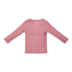 T-shirt a costine a manica lunga - Giardino delle fate Rosa CL25091013 corredino e abbigliamento neonato | NANU' BABY