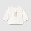 T-Shirt Bimba ECRU 2055/27 corredino e abbigliamento neonato | NANU' BABY