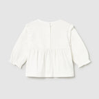 T-Shirt Bimba ECRU 2055/27 corredino e abbigliamento neonato | NANU' BABY