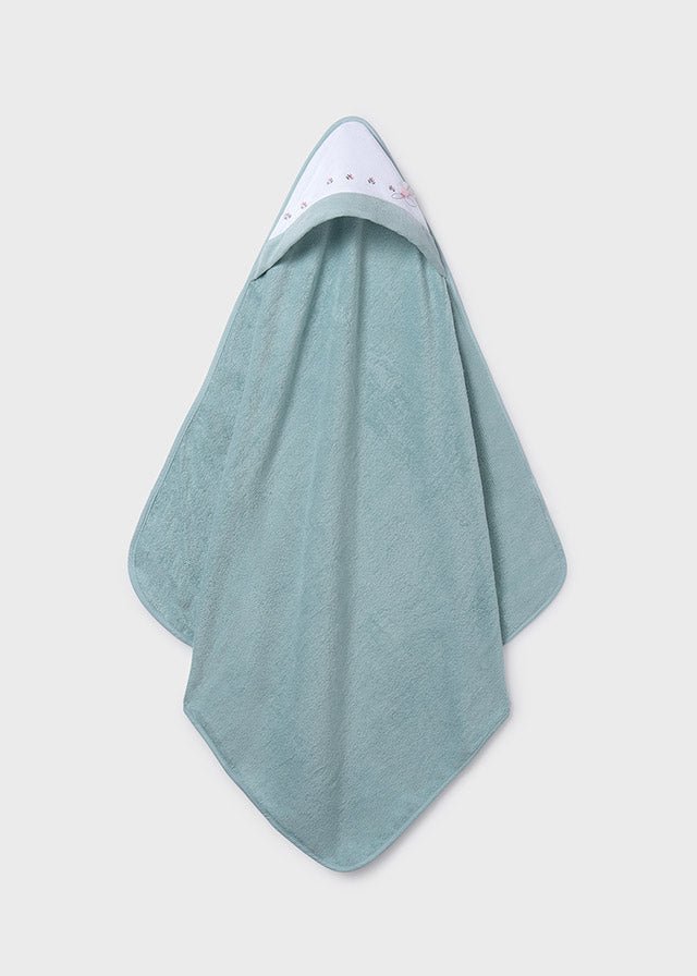Telo Bagnetto Cotone Verde 9117/80 corredino e abbigliamento neonato | NANU' BABY