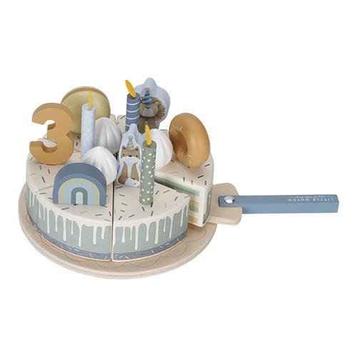 Torta di compleanno in legno - 26 pezzi MULTICOLORE LD8016 corredino e abbigliamento neonato | NANU' BABY