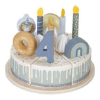 Torta di compleanno in legno - 26 pezzi MULTICOLORE LD8016 corredino e abbigliamento neonato | NANU' BABY
