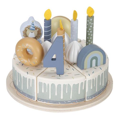 Torta di compleanno in legno - 26 pezzi MULTICOLORE LD8016 corredino e abbigliamento neonato | NANU' BABY