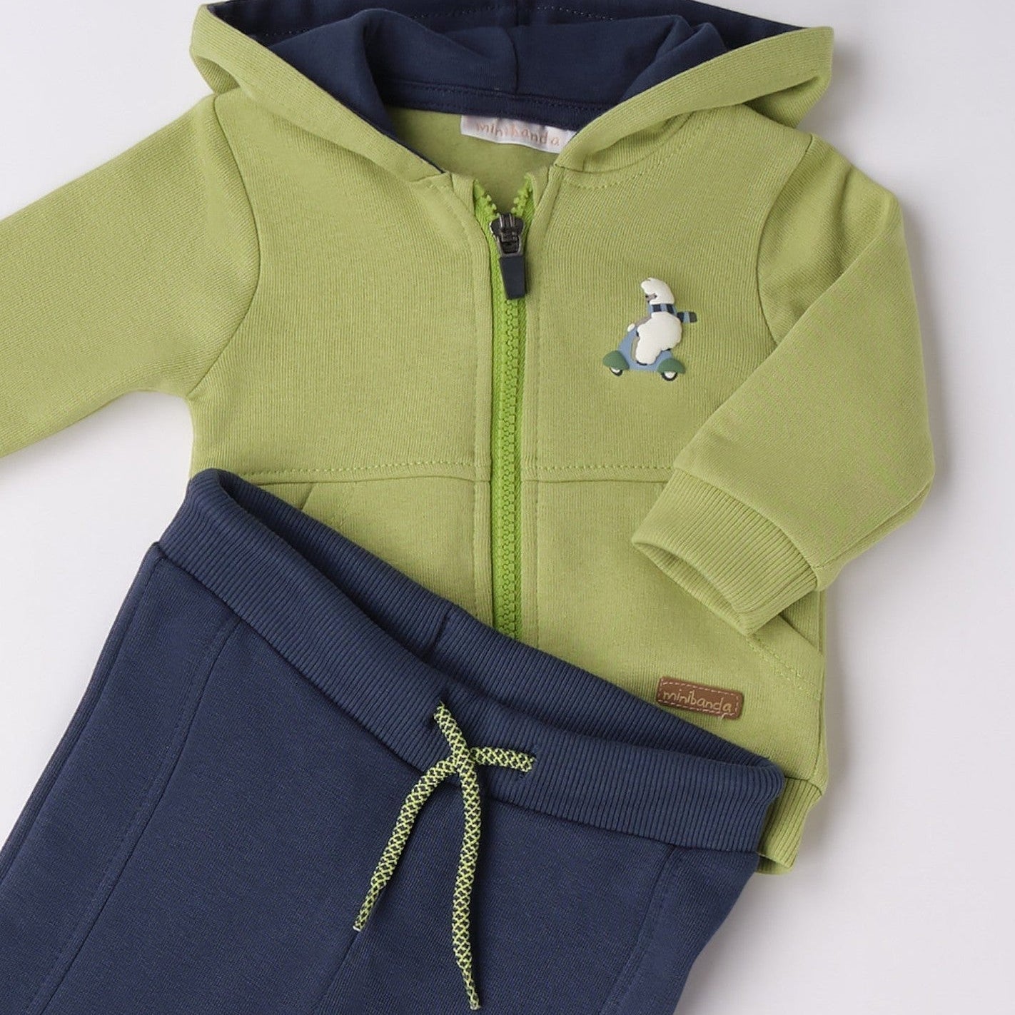 Tuta Jogging Due Pezzi Bimbo Verde 3F632/5223 corredino e abbigliamento neonato | NANU' BABY