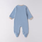 Tutina Ciniglia Con Piede Neonato Blu 3F650/3964 corredino e abbigliamento neonato | NANU' BABY