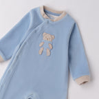Tutina Ciniglia Con Piede Neonato Blu 3F650/3964 corredino e abbigliamento neonato | NANU' BABY