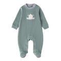 Tutina Ciniglia Con Piede Neonato Verde 3F647/4136 corredino e abbigliamento neonato | NANU' BABY