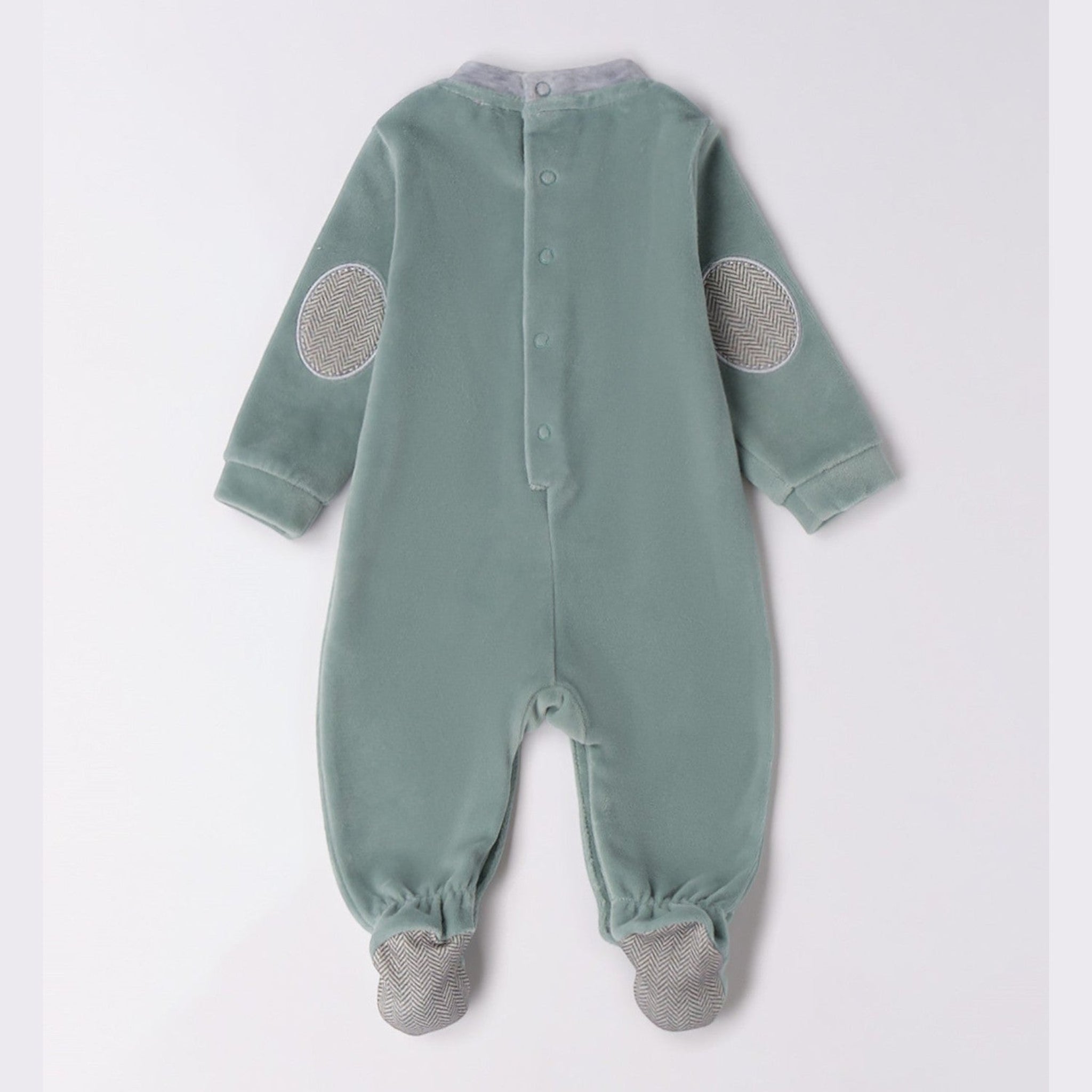 Tutina Ciniglia Con Piede Neonato Verde 3F647/4136 corredino e abbigliamento neonato | NANU' BABY