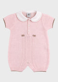 Tutina Corta Cuoricini Rosa EK6315/R corredino e abbigliamento neonato | NANU' BABY