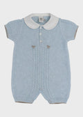 Tutina Corta Fiocchetti Cielo EK6315/C corredino e abbigliamento neonato | NANU' BABY