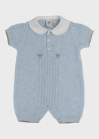 Tutina Corta Fiocchetti Cielo EK6315/C corredino e abbigliamento neonato | NANU' BABY