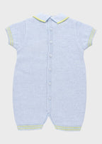 Tutina Corta Pois Nocciolina Cielo EK5615 corredino e abbigliamento neonato | NANU' BABY