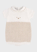 Tutina Corta Teddy Avorio EK5722/A corredino e abbigliamento neonato | NANU' BABY