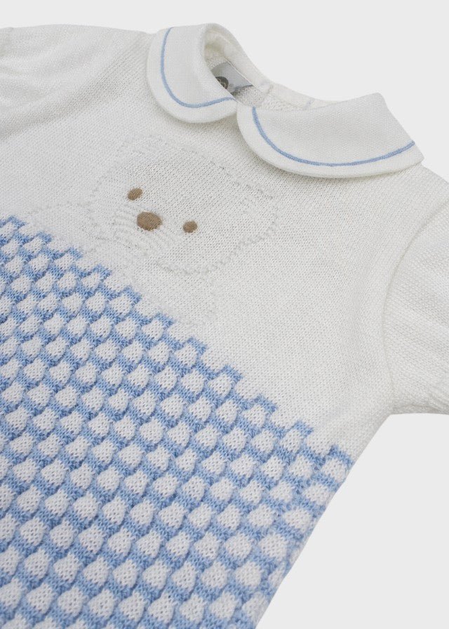 Tutina Corta Teddy Cielo EK5722/C corredino e abbigliamento neonato | NANU' BABY