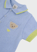 Tutina Corta Teddy Cielo EK6015/C corredino e abbigliamento neonato | NANU' BABY