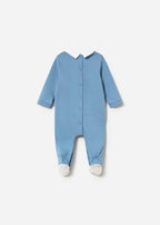 Tutina Cotone Collo Turchese 1742/78 corredino e abbigliamento neonato | NANU' BABY