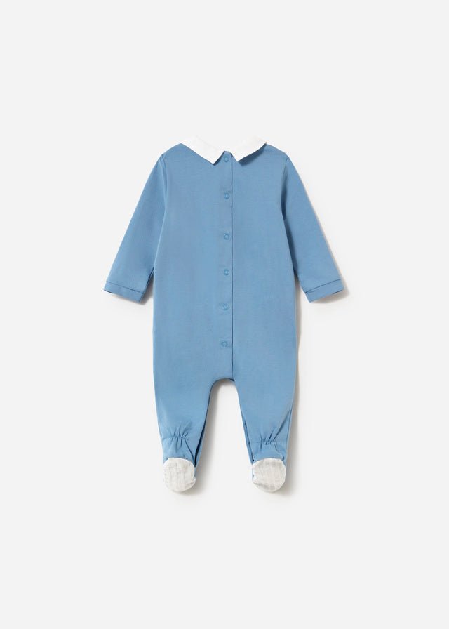 Tutina Cotone Collo Turchese 1742/78 corredino e abbigliamento neonato | NANU' BABY