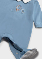 Tutina Cotone Collo Turchese 1742/78 corredino e abbigliamento neonato | NANU' BABY