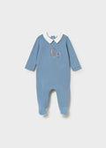 Tutina Cotone Collo Turchese 1742/78 corredino e abbigliamento neonato | NANU' BABY