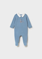 Tutina Cotone Collo Turchese 1742/78 corredino e abbigliamento neonato | NANU' BABY