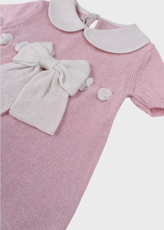 Tutina Cotone Fiocco Rosa 355 corredino e abbigliamento neonato | NANU' BABY