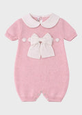Tutina Cotone Fiocco Rosa 355 corredino e abbigliamento neonato | NANU' BABY