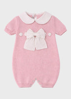 Tutina Cotone Fiocco Rosa 355 corredino e abbigliamento neonato | NANU' BABY