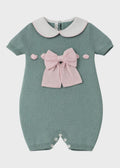 Tutina Cotone Fiocco Verde 355/V corredino e abbigliamento neonato | NANU' BABY