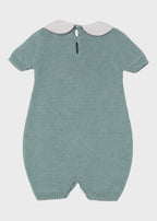 Tutina Cotone Fiocco Verde 355/V corredino e abbigliamento neonato | NANU' BABY