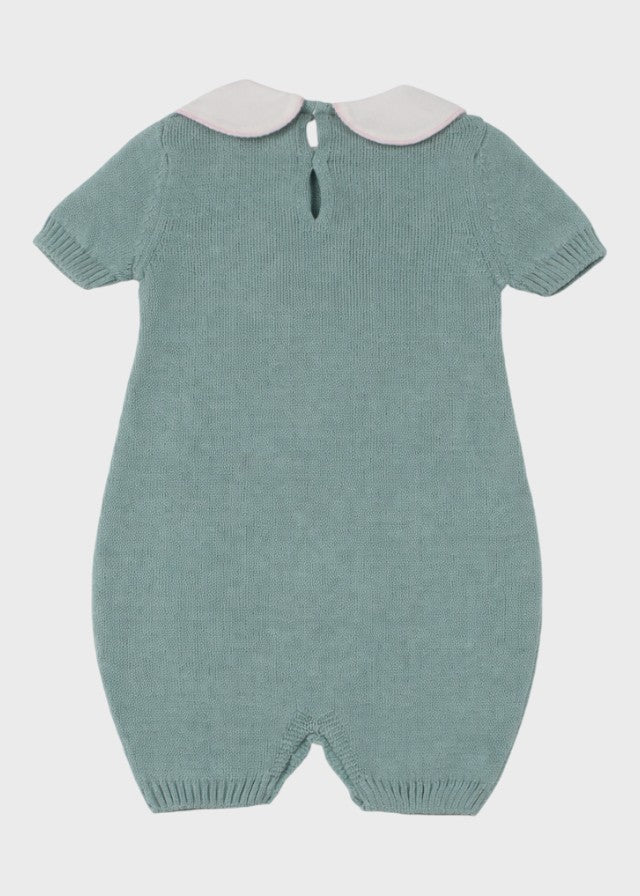 Tutina Cotone Fiocco Verde 355/V corredino e abbigliamento neonato | NANU' BABY