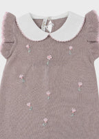 Tutina Cotone Margherite Sabbia 363 corredino e abbigliamento neonato | NANU' BABY
