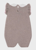 Tutina Cotone Margherite Sabbia 363 corredino e abbigliamento neonato | NANU' BABY