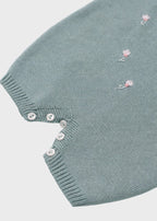 Tutina Cotone Margherite Verde 363/V corredino e abbigliamento neonato | NANU' BABY