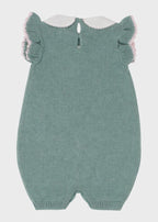 Tutina Cotone Margherite Verde 363/V corredino e abbigliamento neonato | NANU' BABY