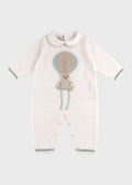 Tutina Cotone Mongolfiera Verde EK5010V corredino e abbigliamento neonato | NANU' BABY