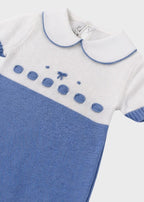 Tutina Cotone Nodini Azzurro 365 corredino e abbigliamento neonato | NANU' BABY