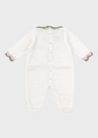 Tutina Cotone Rosa Pesco EK1810 corredino e abbigliamento neonato | NANU' BABY
