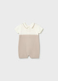 Tutina Cotone Tricot Avorio 1603/60 corredino e abbigliamento neonato | NANU' BABY