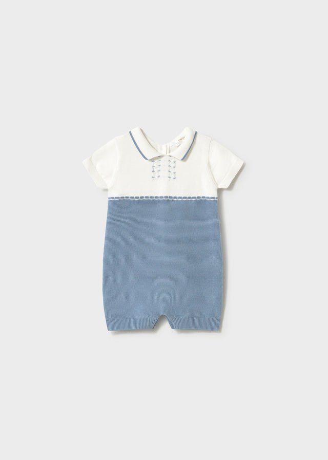 Tutina Cotone Tricot Turchese 1603/61 corredino e abbigliamento neonato | NANU' BABY