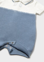 Tutina Cotone Tricot Turchese 1603/61 corredino e abbigliamento neonato | NANU' BABY