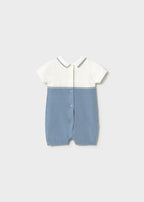 Tutina Cotone Tricot Turchese 1603/61 corredino e abbigliamento neonato | NANU' BABY