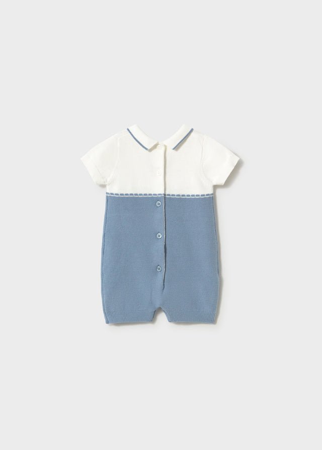 Tutina Cotone Tricot Turchese 1603/61 corredino e abbigliamento neonato | NANU' BABY